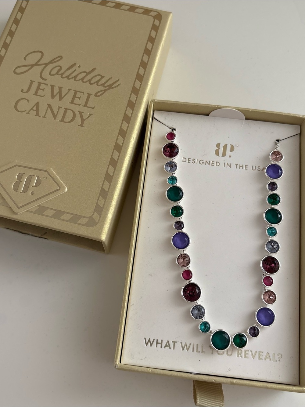 Bomb Party Holiday25 Jewel Candy Jewel Frosting Necklace NK79998 Enchanted